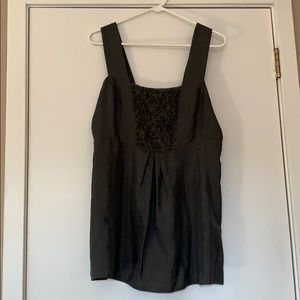 Eileen Fisher Embellished Silk Blouse Size Small